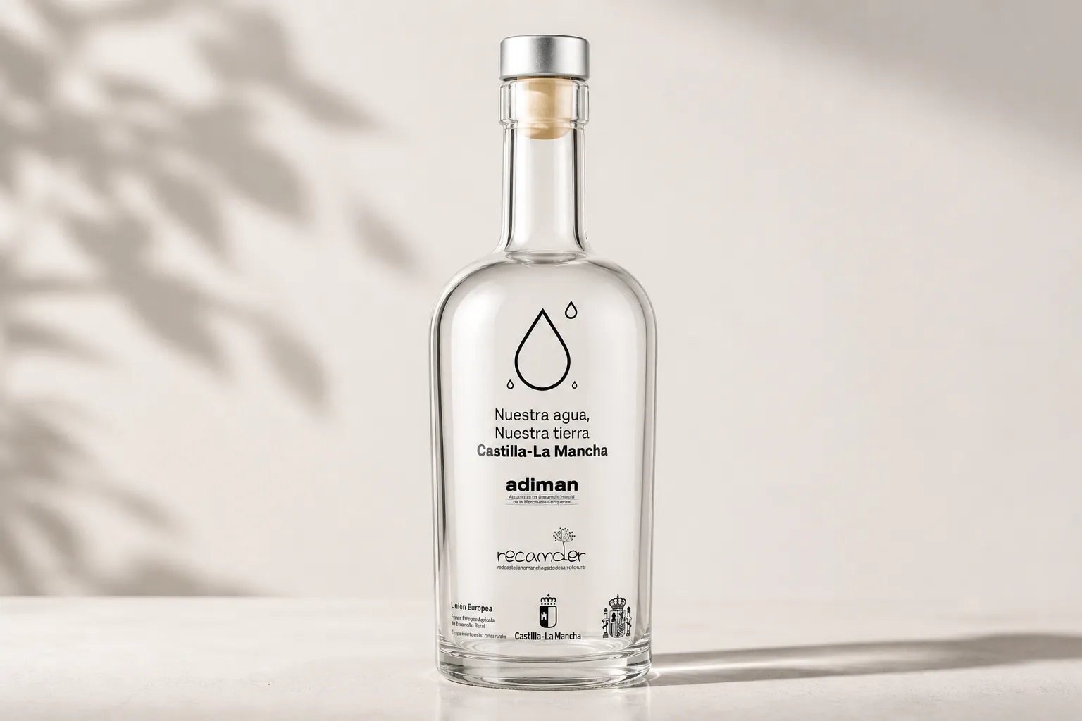 Botella de agua del proyecto 'Nuestra agua, nuestra tierra'